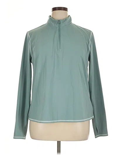 Pre-owned Soybu Long Sleeve Turtleneck In Teal
