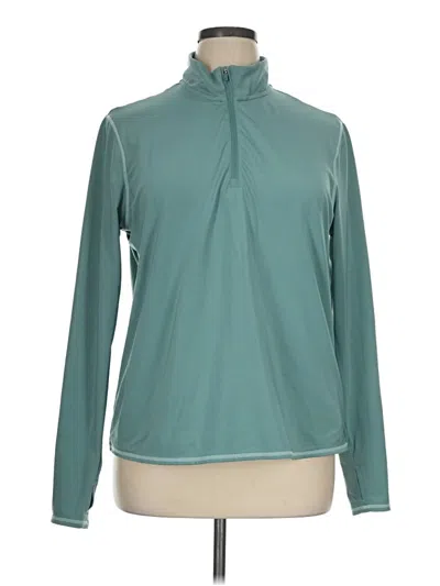 Pre-owned Soybu Long Sleeve Turtleneck In Teal