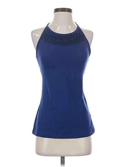 Pre-owned Soybu Tank Top Blue Halter Neckline Tops