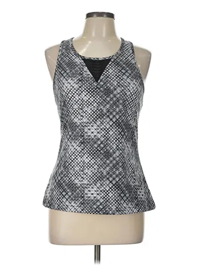 Pre-owned Soybu Tank Top Silver Halter Neckline Tops