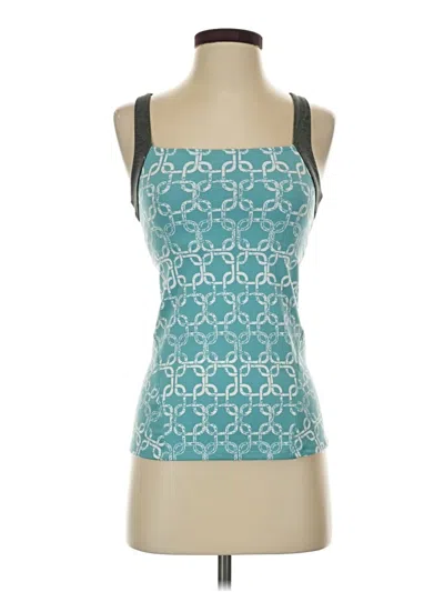 Pre-owned Soybu Tank Top Teal Square Neckline Tops