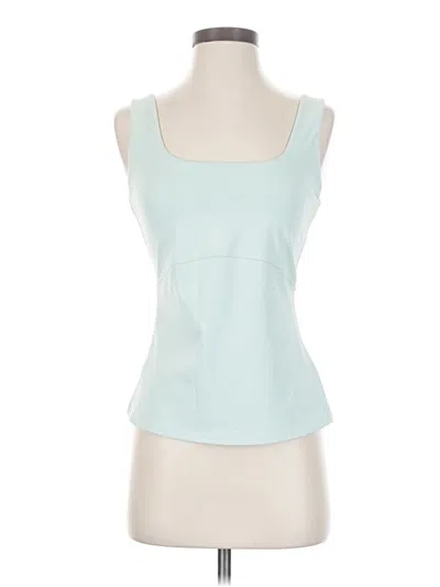 Pre-owned Soybu Tank Top Teal Strapless Neckline Tops In Blue