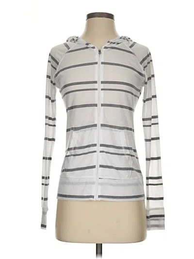 Pre-owned Soybu Zip Up Hoodie In Silver