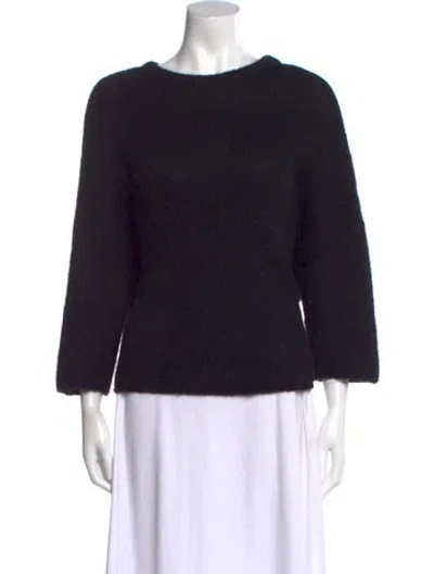 Pre-owned Soyer Bateau Neckline Sweater In Black