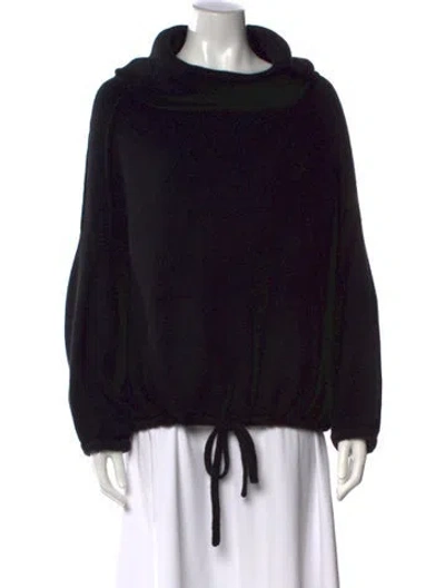 Pre-owned Soyer Cashmere Cowl Neck Sweater In Black