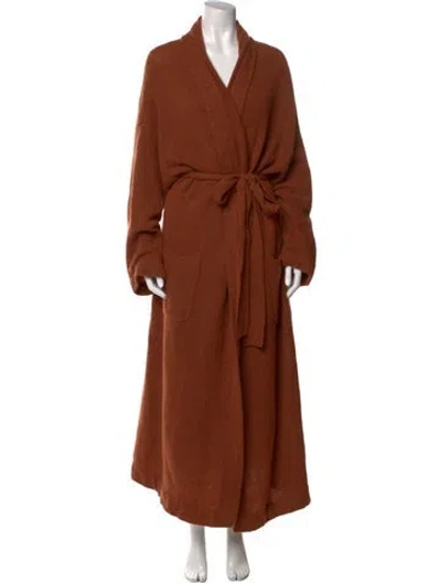 Pre-owned Soyer Cashmere V-neck Sweater In Orange