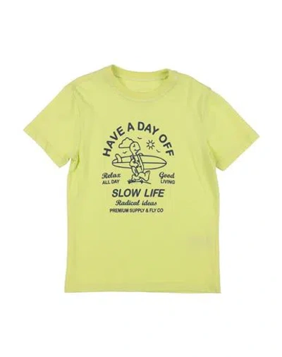 Sp1 Babies'  Toddler Boy T-shirt Acid Green Size 6 Cotton