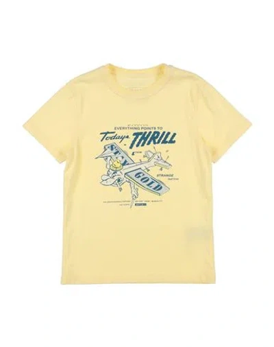 Sp1 Babies'  Toddler Boy T-shirt Light Yellow Size 6 Cotton