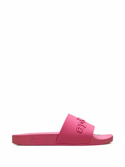 Sp5der 001 Logo-embossed Slides In Multi
