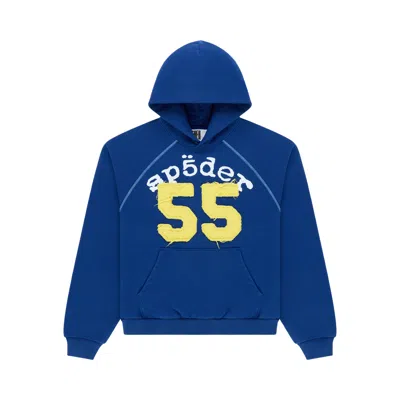 Pre-owned Sp5der 55 University Hoodie 'navy Blue' | Men's Size S