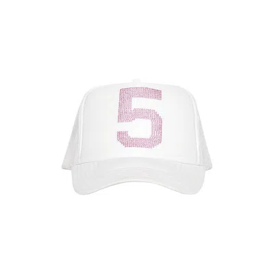 Pre-owned Sp5der 555 Trucker Hat 'white' | Men's Size Onesize