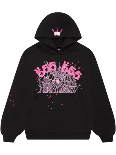 Sp5der 555 Web "black/pink" Hoodie