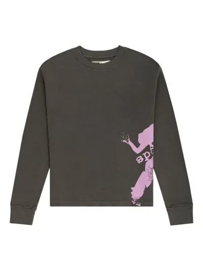 Sp5der 5ex Long-sleeve T-shirt In Brown