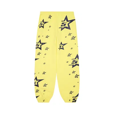 Pre-owned Sp5der 5star Sweatpants 'yellow'