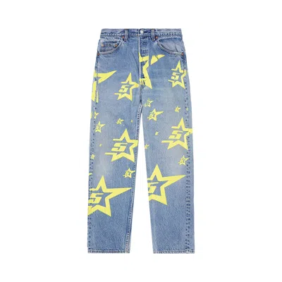 Pre-owned Sp5der 5star Vintage 501 Denim 'indigo'