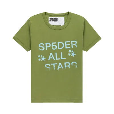 Pre-owned Sp5der All Star Baby Tee 'olive' | Green | Men's Size Xs