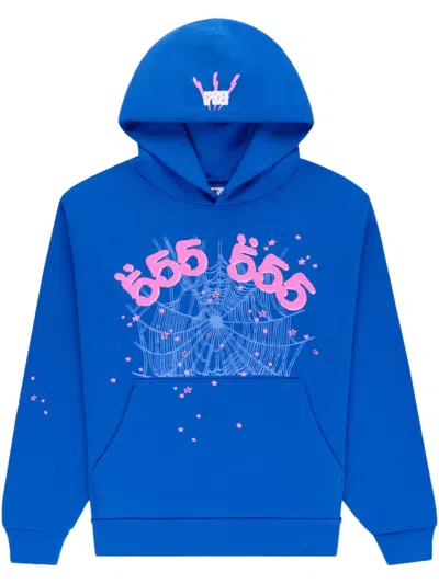 Sp5der Angel Number Hoodie In Brown