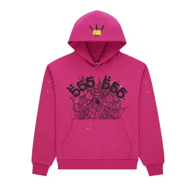 Pre-owned Sp5der Angel Number Hoodie 'pink' | Men's Size M
