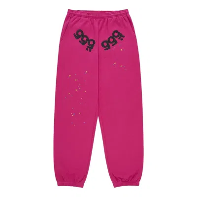 Sp5der Angel Number Track Pants In Pink