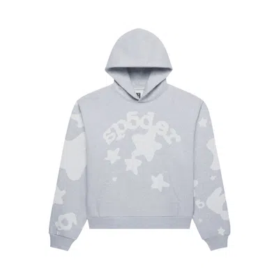 Pre-owned Sp5der Aop Beluga Pullover Hoodie 'grey' | Men's Size S In Gray
