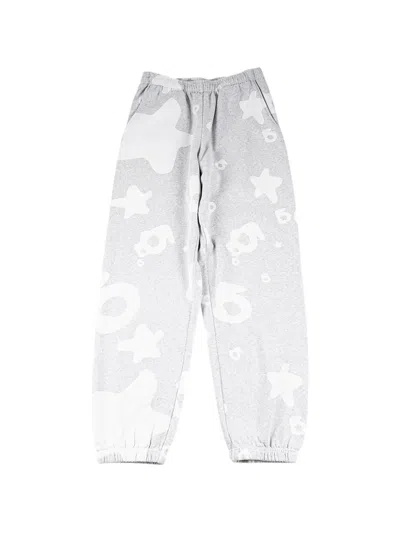 Sp5der Aop Beluga Star-print Track Pants In Gray