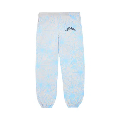Pre-owned Sp5der Aop Web Sweatpants 'heather Grey'