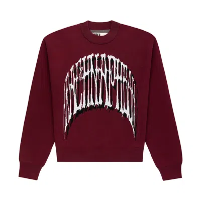 Pre-owned Sp5der Arachnaphobia Sweater 'burgundy' | Red | Men's Size M
