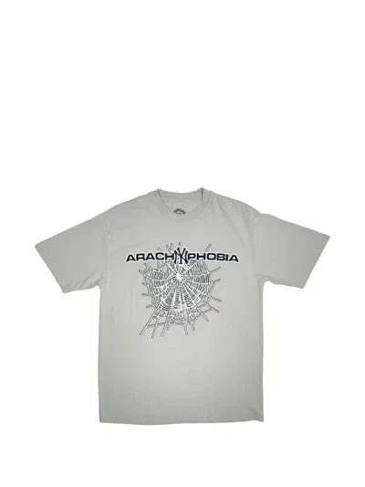 Sp5der Arachnophobia Short-sleeve T-shirt In Gray