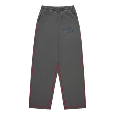 Sp5der Archive Contrast Sweatpant 'slate Grey' In Gray