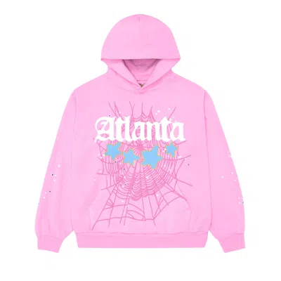 Pre-owned Sp5der Atlanta Hoodie 'pink'