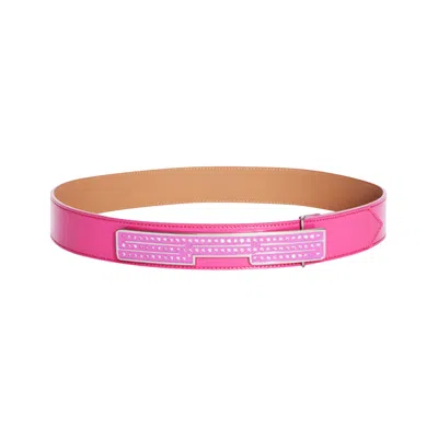 Pre-owned Sp5der Belt 'pink'