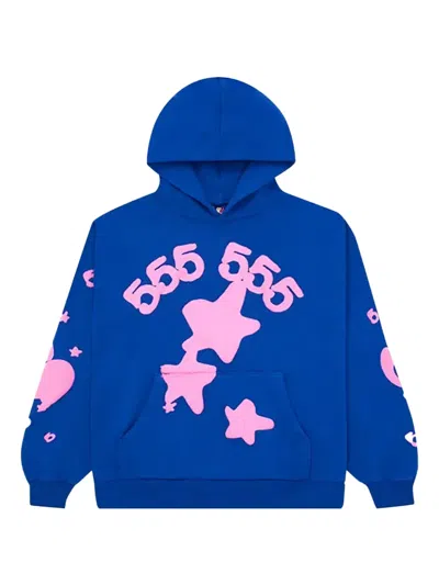 Sp5der Beluga Hoodie In Blue