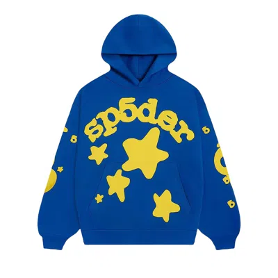Pre-owned Sp5der Beluga Hoodie 'blue' | Men's Size Xl