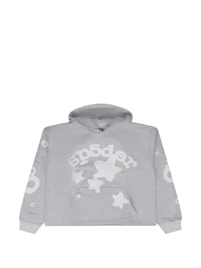 Sp5der Beluga Hoodie In Gray