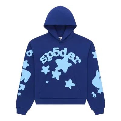 Sp5der Beluga Hoodie 'navy' In Blue