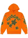 Sp5der Beluga Orange Green Hoodie In Orange