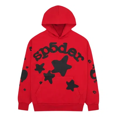 Sp5der Beluga Hoodie 'red Black'