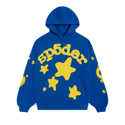 Pre-owned Sp5der Beluga Hoodie 'tc Blue'