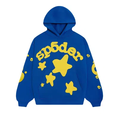 Pre-owned Sp5der Beluga Hoodie 'tc Blue' | Men's Size Xl