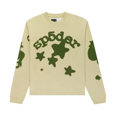 Pre-owned Sp5der Beluga Long-sleeve 'tan' | Men's Size M