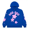 Sp5der Beluga Pullover Hoodie 'blue Pink'