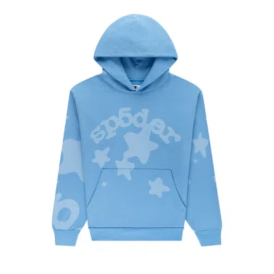 Pre-owned Sp5der Beluga V2 Hoodie 'dusty Blue' | Men's Size L