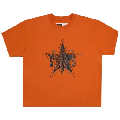 Pre-owned Sp5der Big Star Tee 'red Orange' | Men's Size Xs