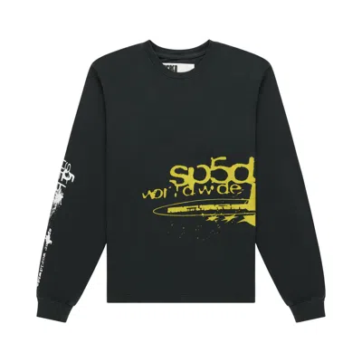 Pre-owned Sp5der Black Chop Long-sleeve Tee 'black' | Men's Size M