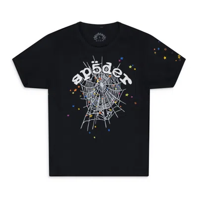 Sp5der Black Og Web V2 Baby T-shirt