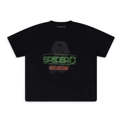 Sp5der Black Oversized Reunion T-shirt