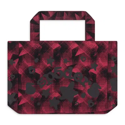 Sp5der Black Star Plaid Tote Bag