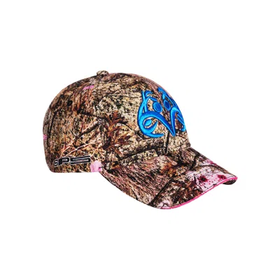 Pre-owned Sp5der Blue Logo Cap 'real Tree' In Multi-color