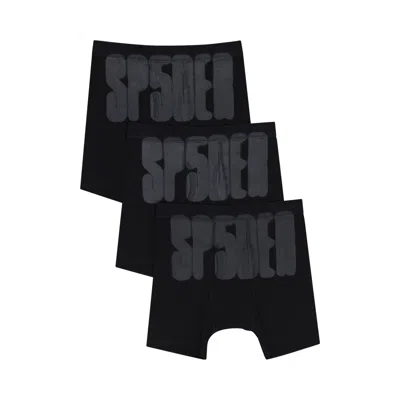 Pre-owned Sp5der Boxer 3 Pack 'black' | Men's Size Xl
