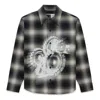 Sp5der Burnout Flannel 'grey' In Multi
